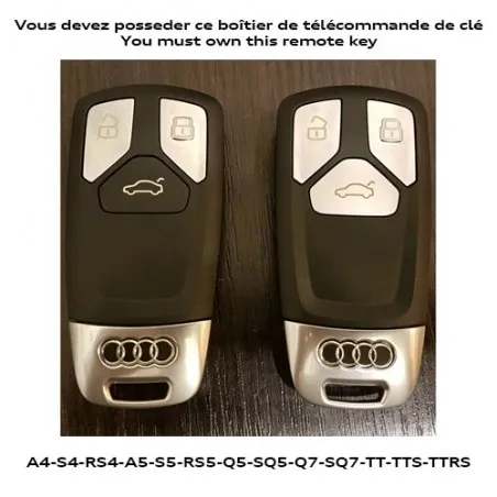 Audi TT S MK3 Car Key Shell Carbon Fiber Biton