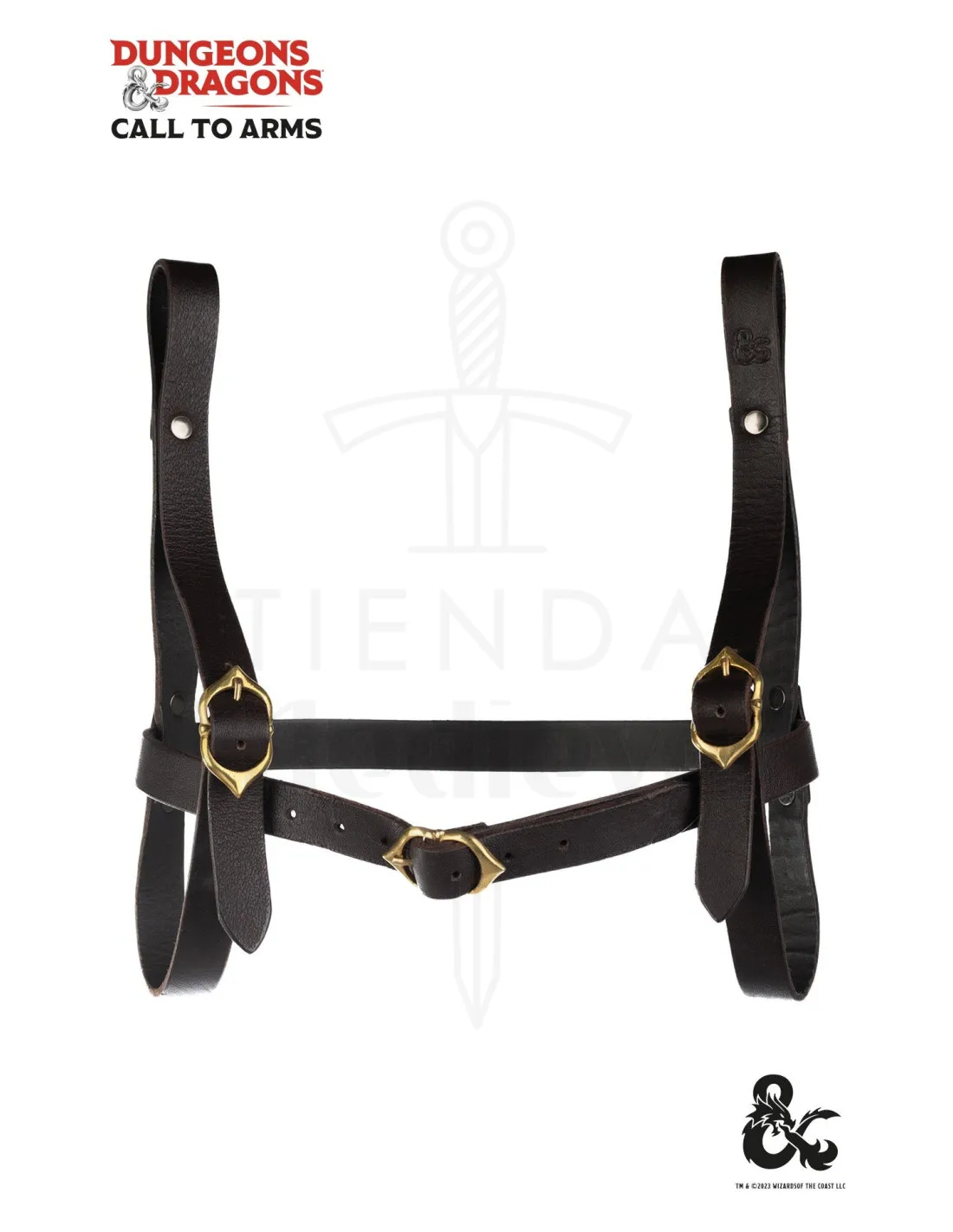 Baldric médiéval réglable pour porter des livres à la ceinture ⚔️ Boutique Épées