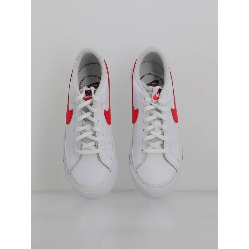 Baskets court legacy gs blanc rouge enfant - Nike | wimod