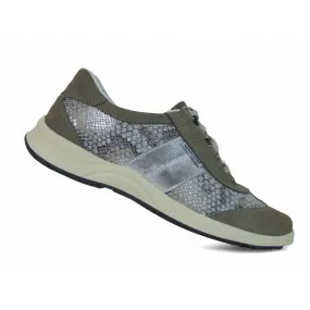 Baskets Mephisto Laser Gris Clair en cuir l Igert