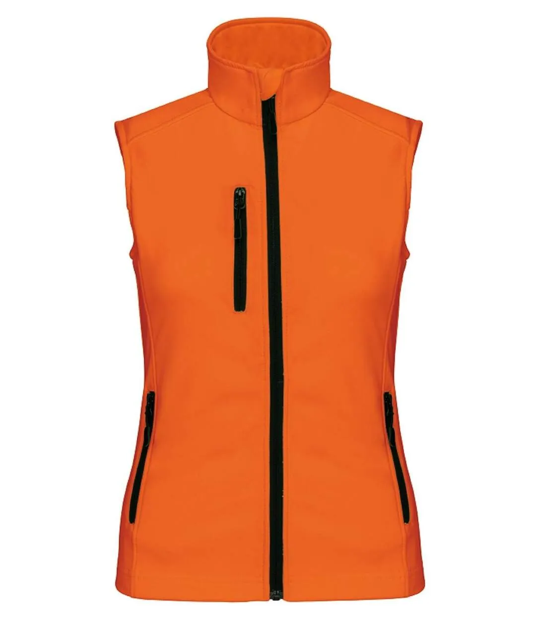 Bodywarmer softshell - gilet sans manches - K404 - orange fluo - Femme