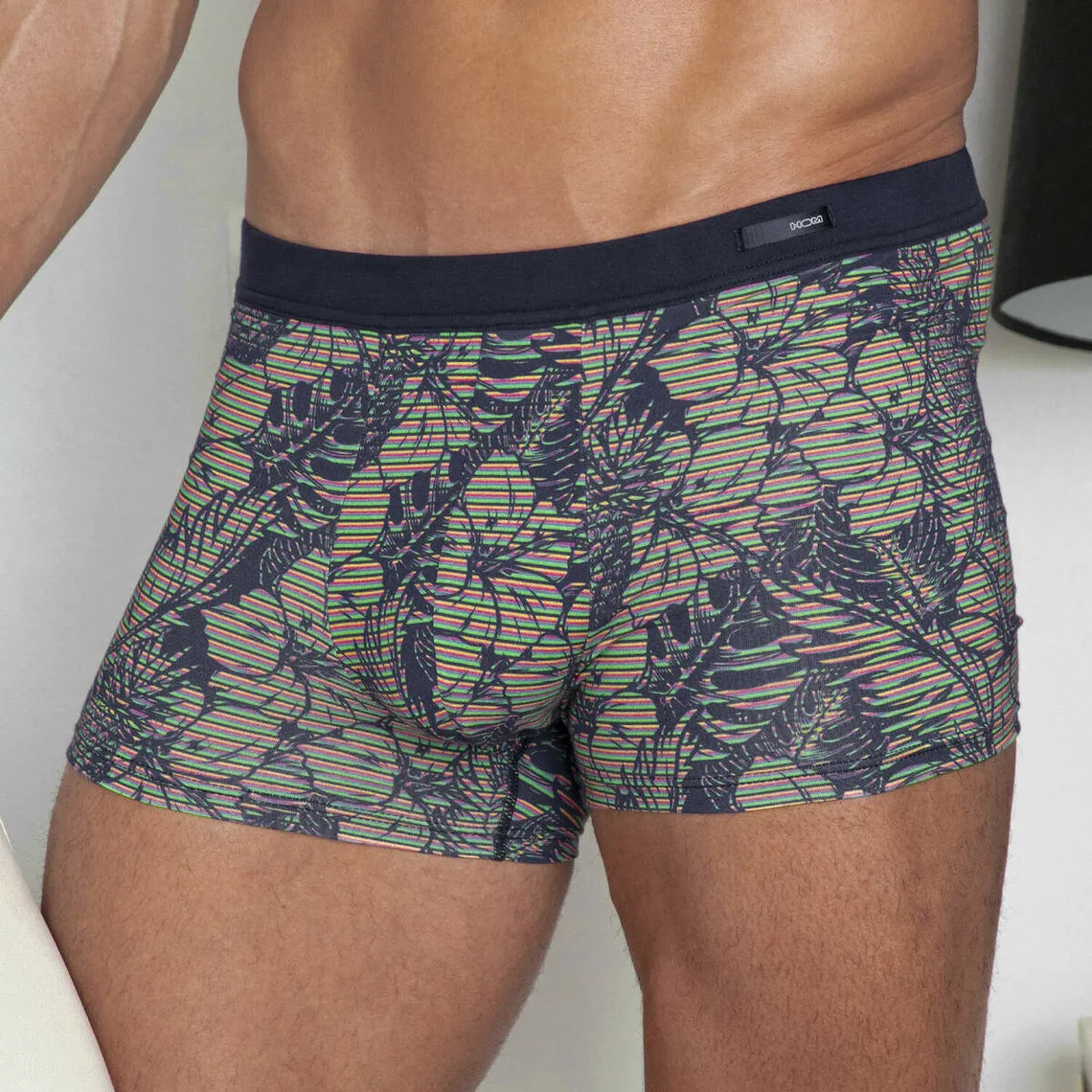 Boxer imprimé floral EN COTON ET MODAL avec ceinture confort – CALLUM | 3 Suisses