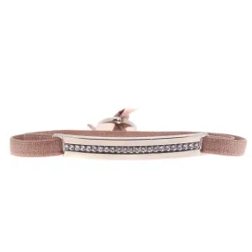 Bracelet Les Interchangeables A34783 - Bracelet Tissu Beige Cristaux Swarovski Les Interchangeables | 3 Suisses