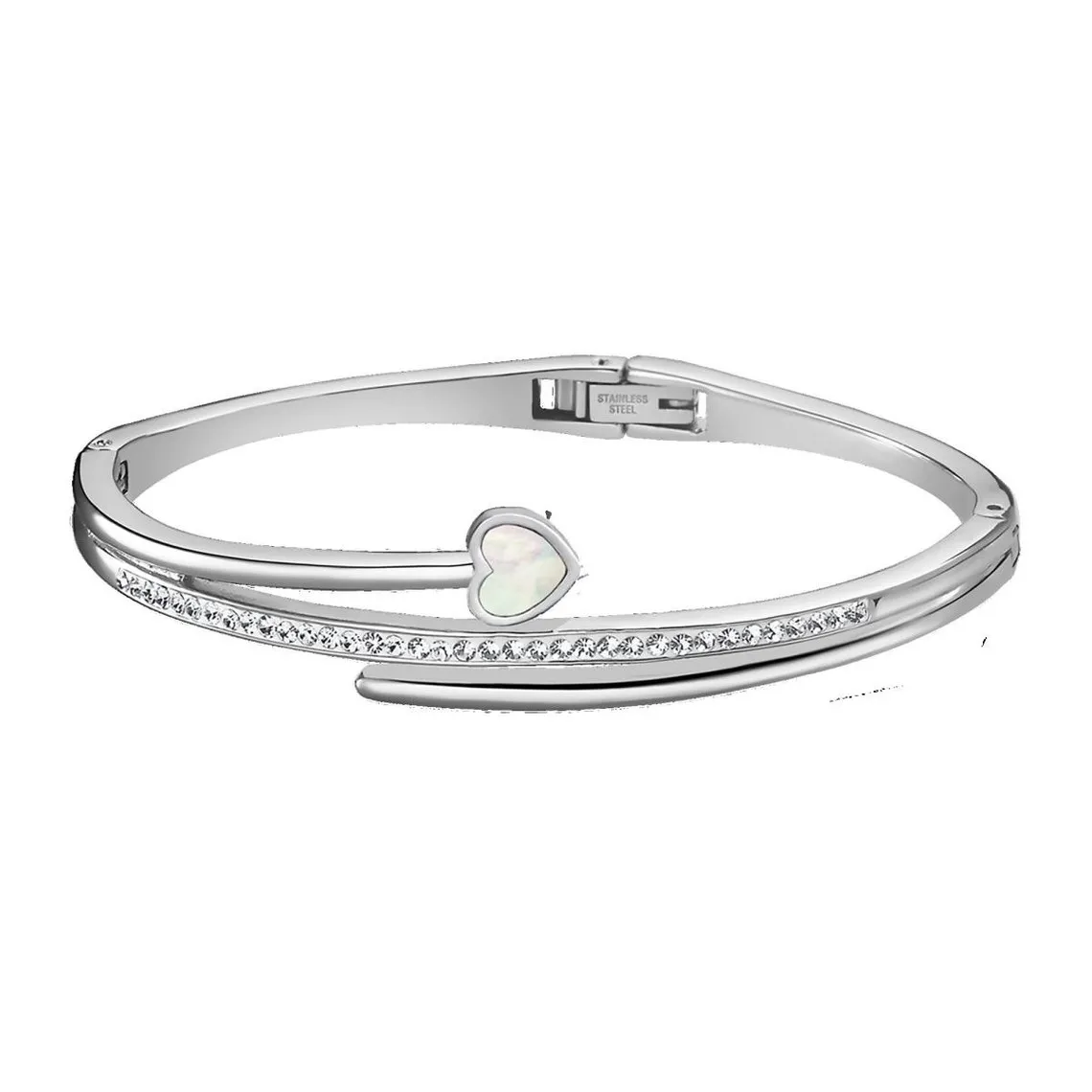 Bracelet Lotus Style  LS1843-2/6 - coeur bliss Acier Femme | 3 Suisses