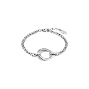 Bracelet Privelege LS1780-2-1 - Bracelet Cristaux Anneaux Double Femme | 3 Suisses