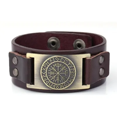 Bracelet Viking VEGVISIR Brown bronze