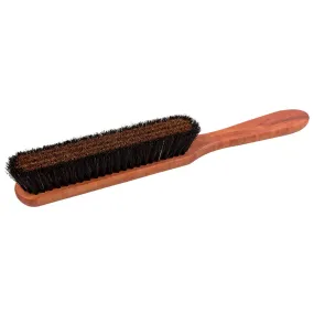 Brosse à vêtements Keller, poirier, fil de bronze avec bord en crin de cheval