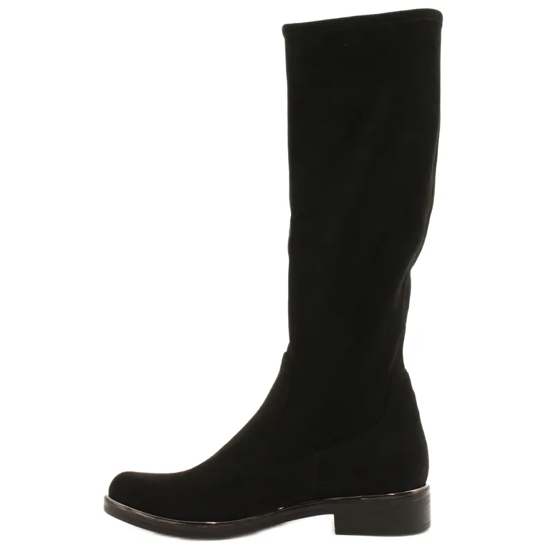 Caprice Cuissardes Stretch Bottes Femme 25510-41 044 le noir