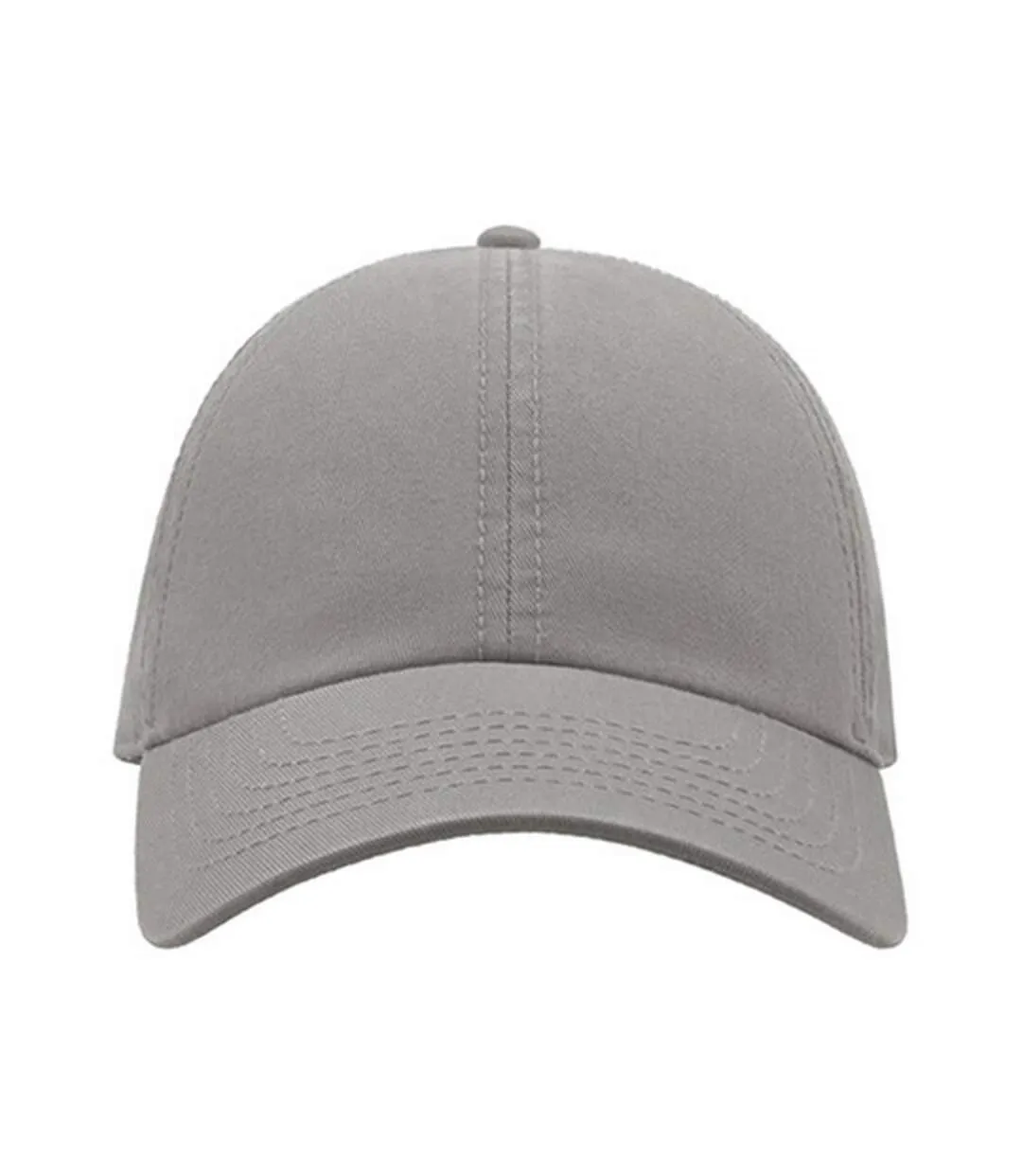 Casquette 6 panneaux action mixte gris Atlantis