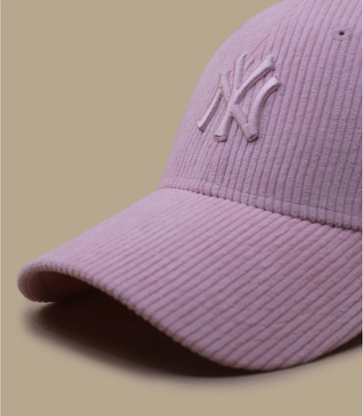 Casquette baseball femme NY côtelé rose - Casquette Wmn Summer Cord 9Forty NY pink New Era : Headict