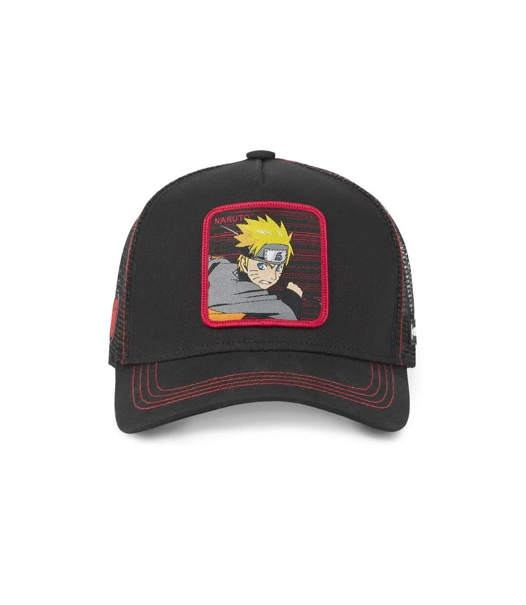 Casquette Capslab Naruto Noir Bordure Rouge Capslab