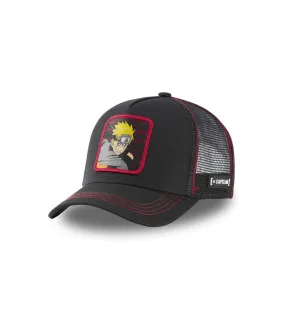 Casquette Capslab Naruto Noir Bordure Rouge Capslab