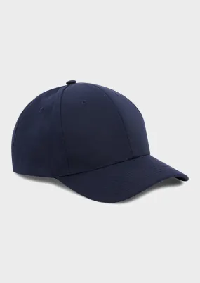 Casquette en polyester recyclé uni bleu indigo