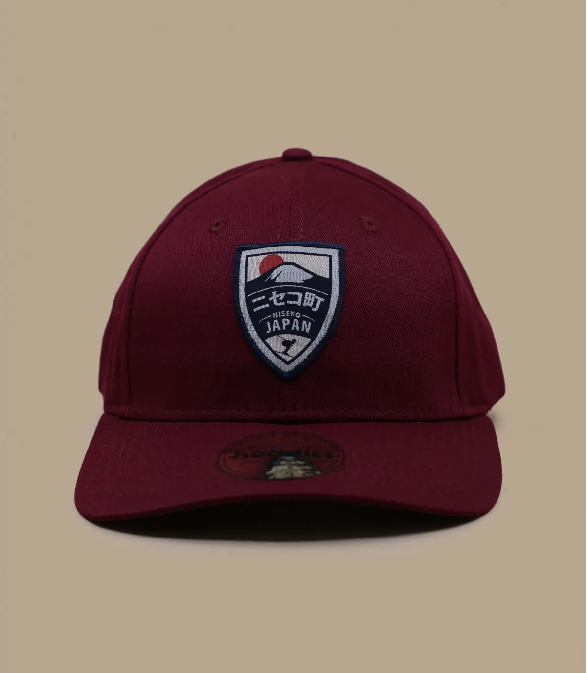 casquette japow - Curve Niseko burgundy par First Track : Headict