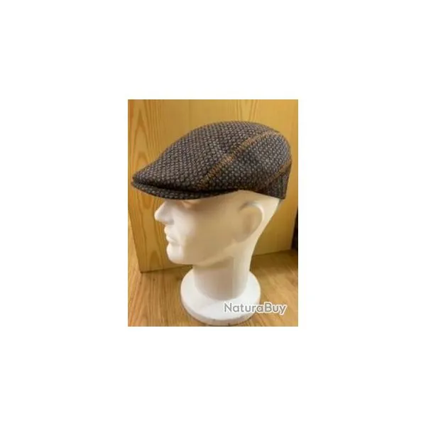 CASQUETTE LAINE TRIO MARRON 100% LAINE LOVERGREEN