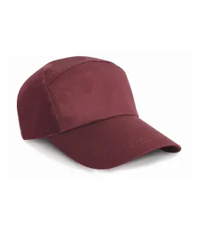 Casquette unie à sept panneaux mixte bordeaux Result