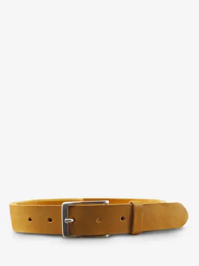 CEINTURE EN CUIR POUR HOMME ET FEMME JAUNE LaCeinture Magnifique - 30mm - Safran