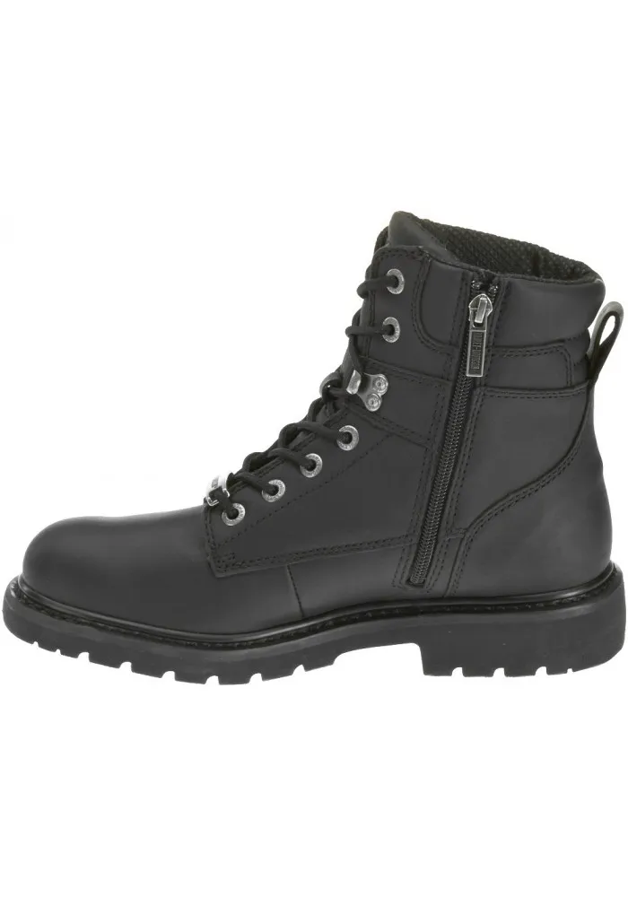 Chaussures / Bottes Harley Davidson Austwell Cuir Noir Moto Hommes – D94194