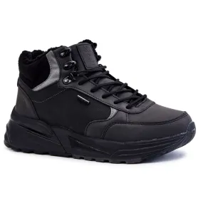 Chaussures de trekking chaudes pour hommes Cross Jeans KK1R4031C Noir le noir