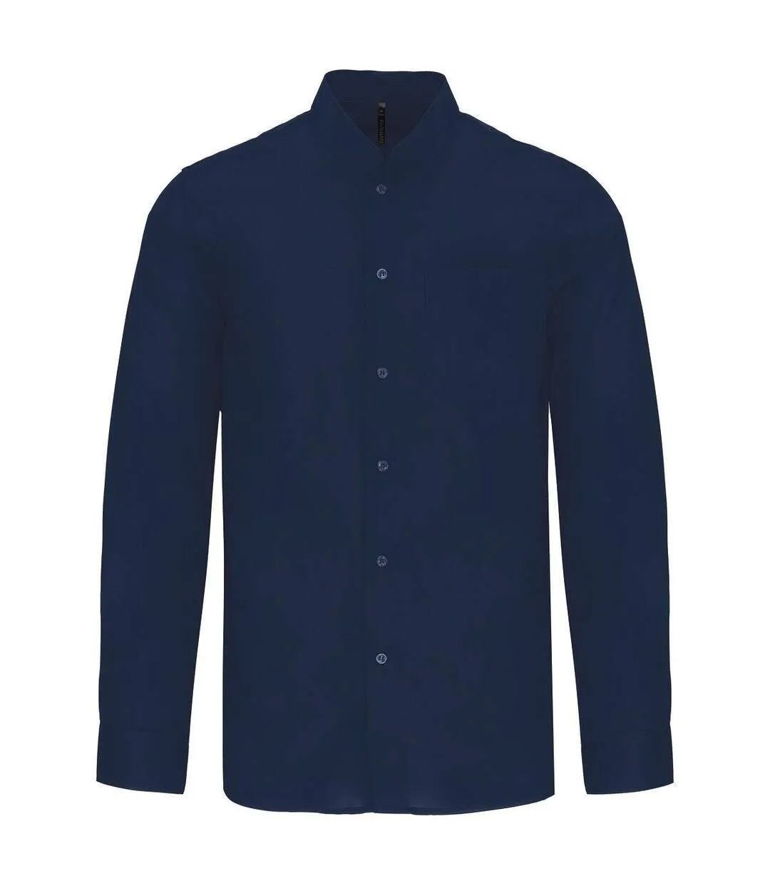 Chemise col mao manches longues - Homme - K515 - bleu marine