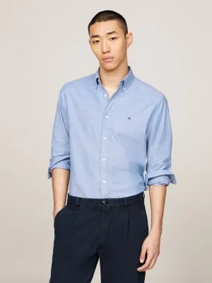 Chemise coupe standard 1985 Collection Flex | Bleu | Tommy Hilfiger