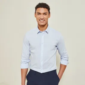 Chemise en polyamide recyclé extra slim Bleu clair | Jules