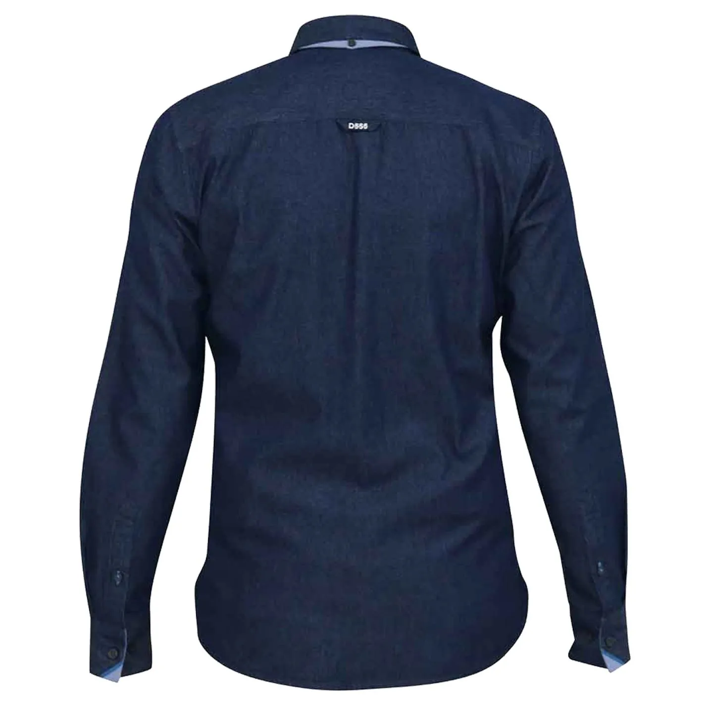 Chemise Unie Effet Denim Grande Taille 3XL-6XL - Style et Confort par D555