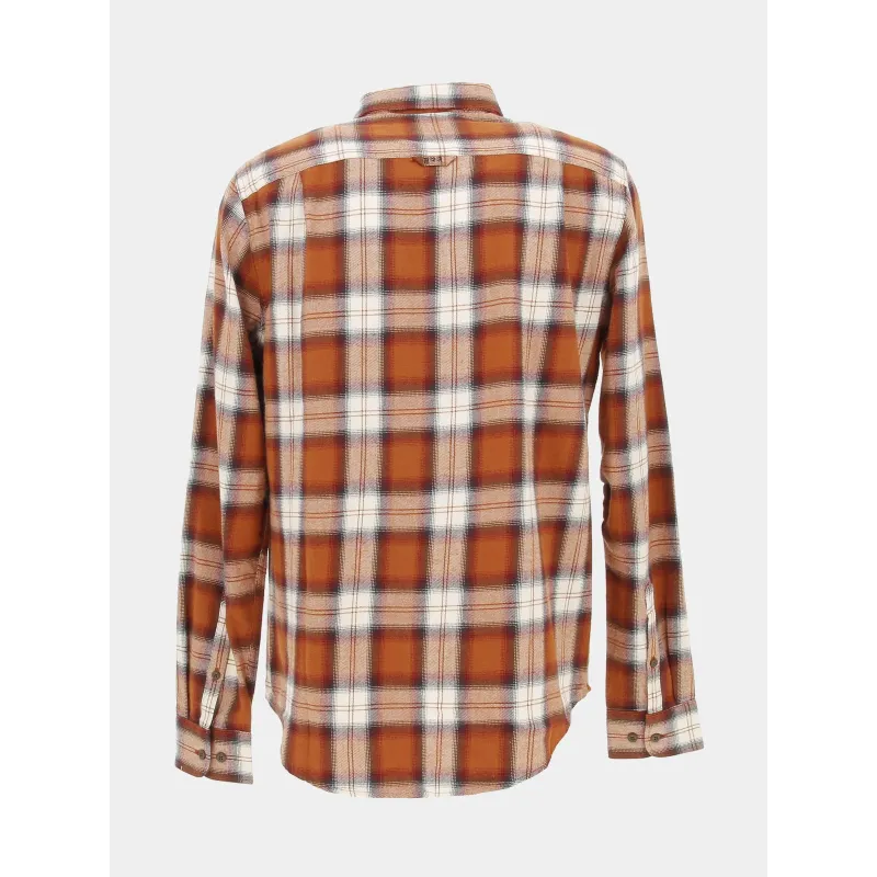 Chemise à carreaux vintage lumberjack orange homme - Superdry | wimod