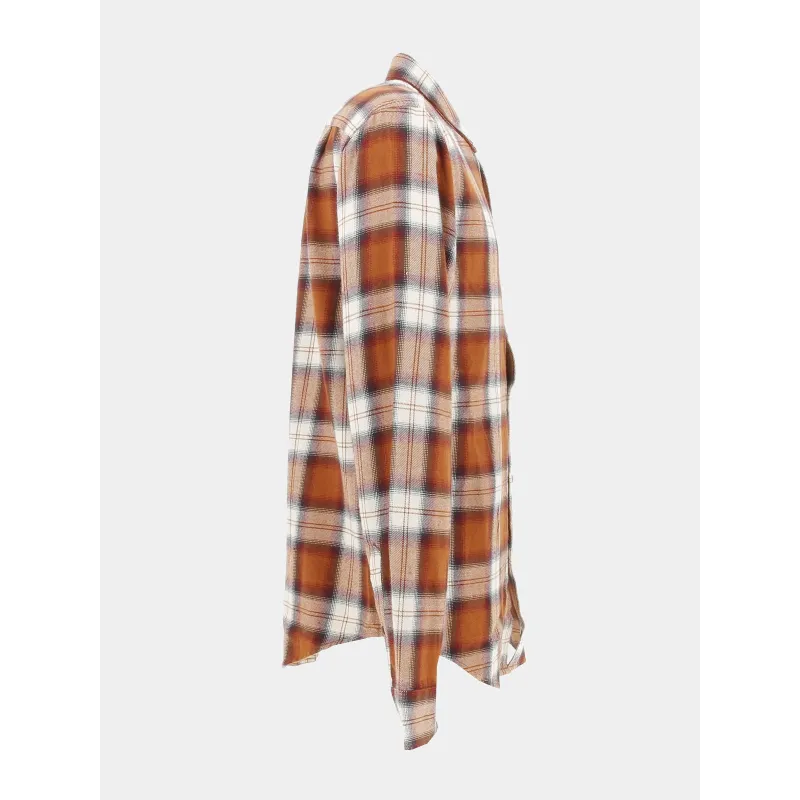 Chemise à carreaux vintage lumberjack orange homme - Superdry | wimod