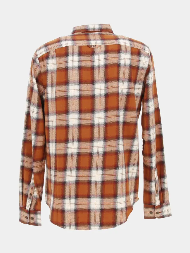 Chemise à carreaux vintage lumberjack orange homme - Superdry | wimod