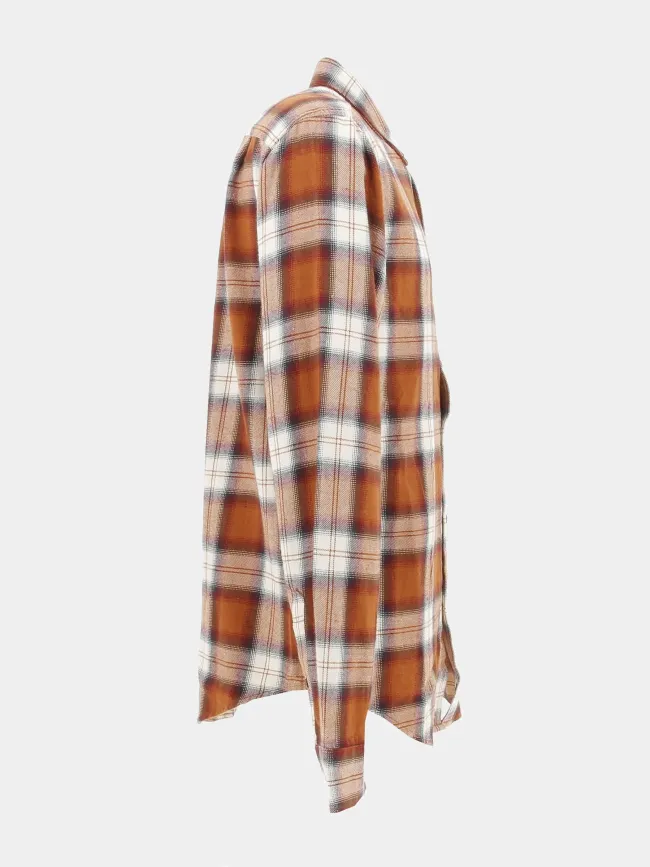 Chemise à carreaux vintage lumberjack orange homme - Superdry | wimod