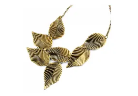 Collier Feuille De Tempérament Vintage