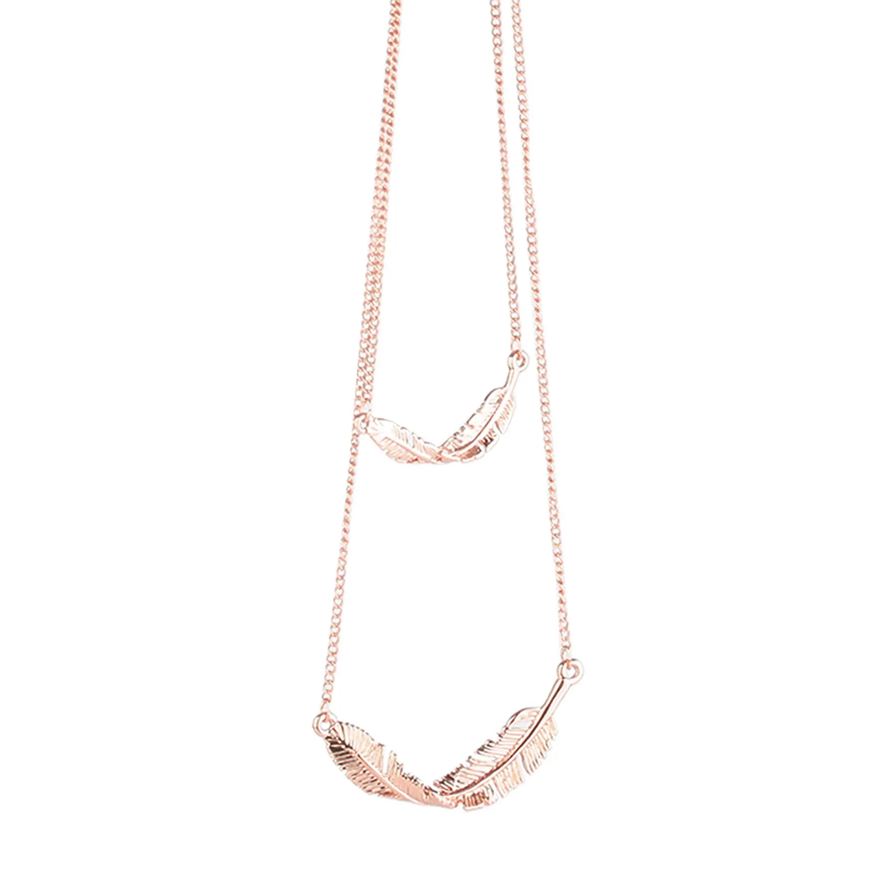 Collier Pascaline doré rose