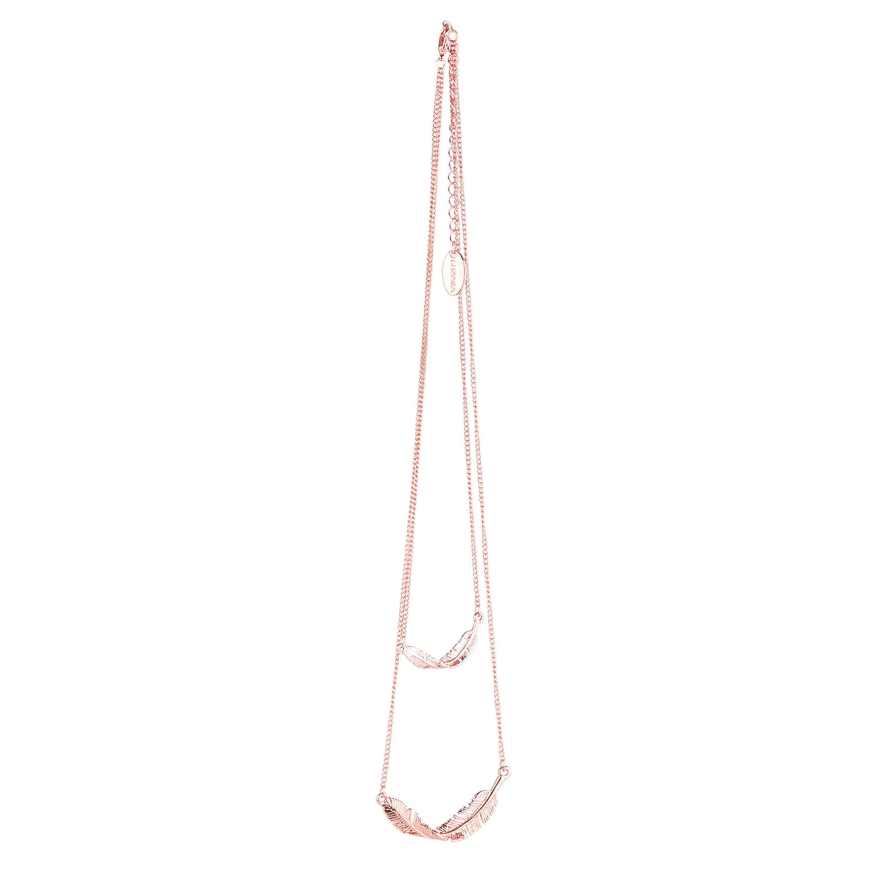 Collier Pascaline doré rose