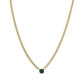 Collier Rondina zircon vert