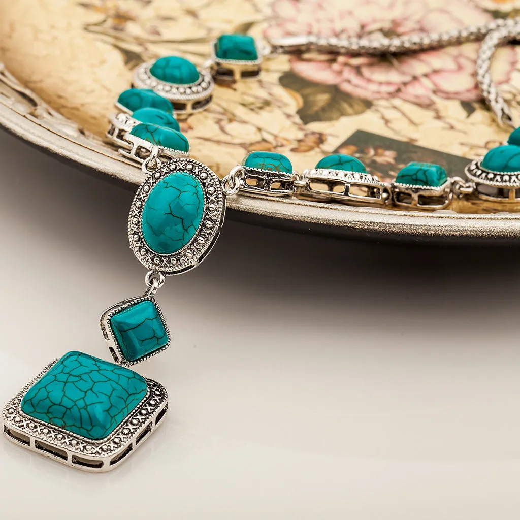 Collier Turquoise Collier Diamant Vintage