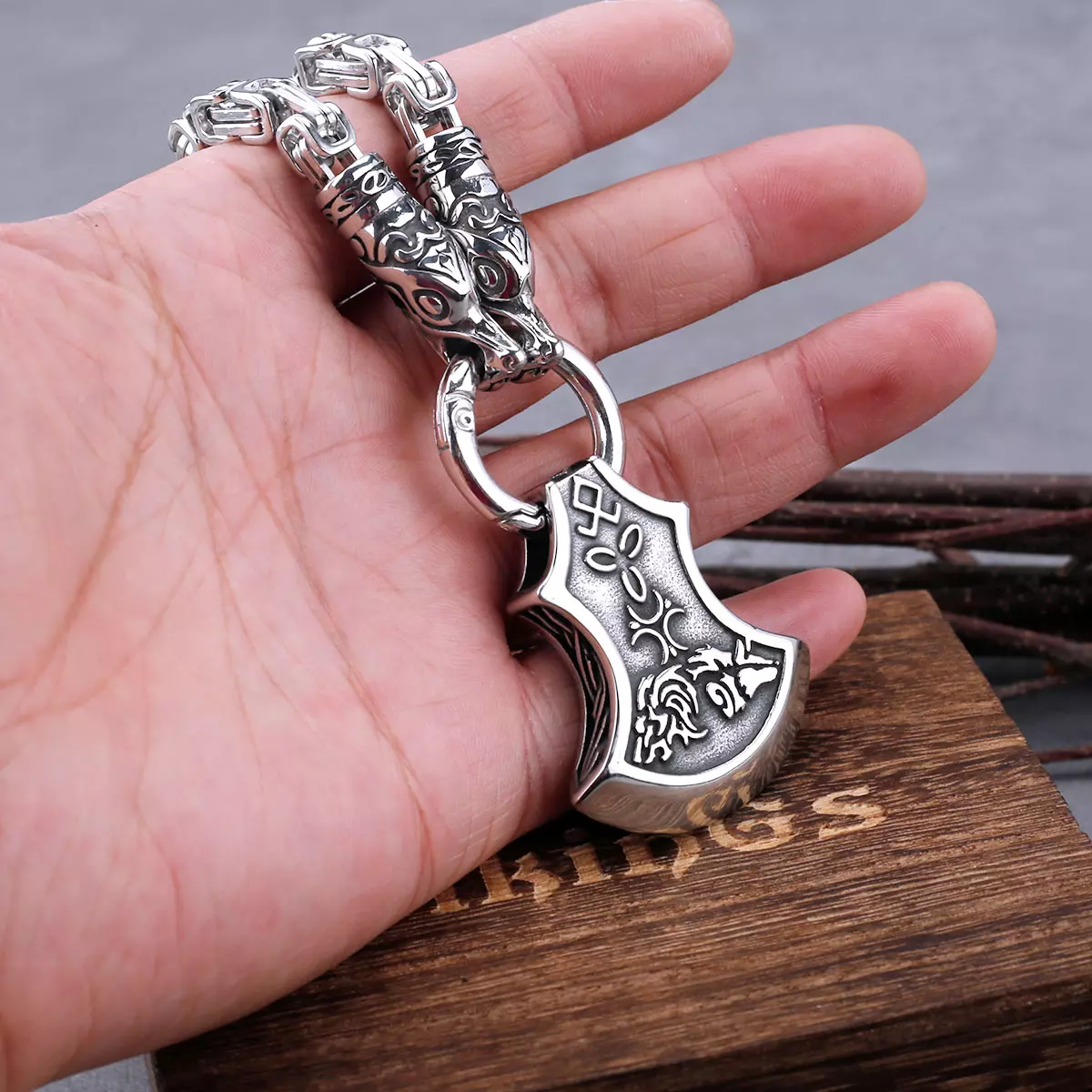 Collier Viking - Amulette Tête de Hache