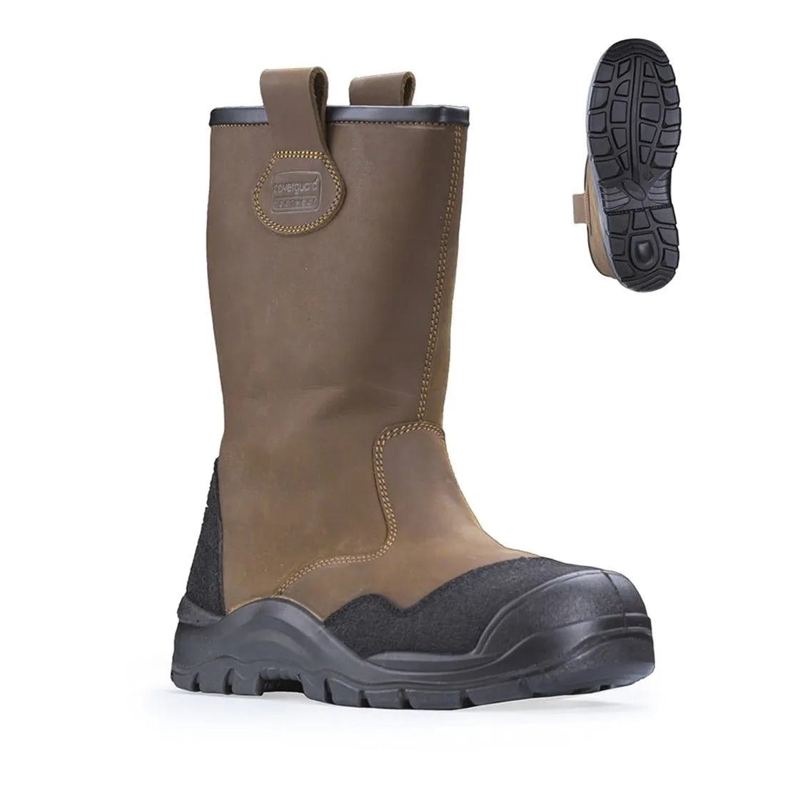 Coverguard - Bottes de sécurité fourrées marron PYROPE S3 SRC CI