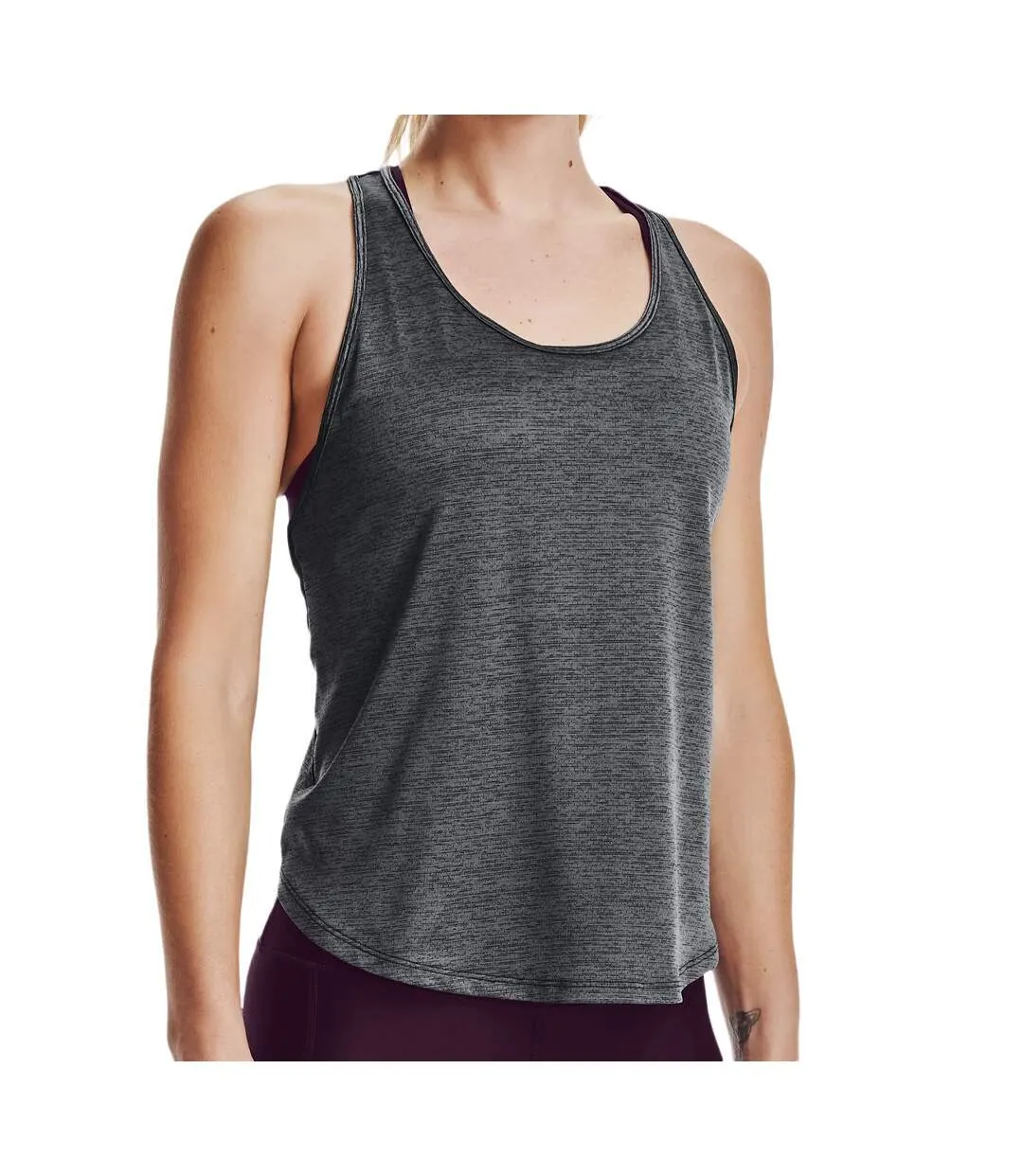 Débardeur Gris/Noir Femme Under Armour Tech Vent Tank