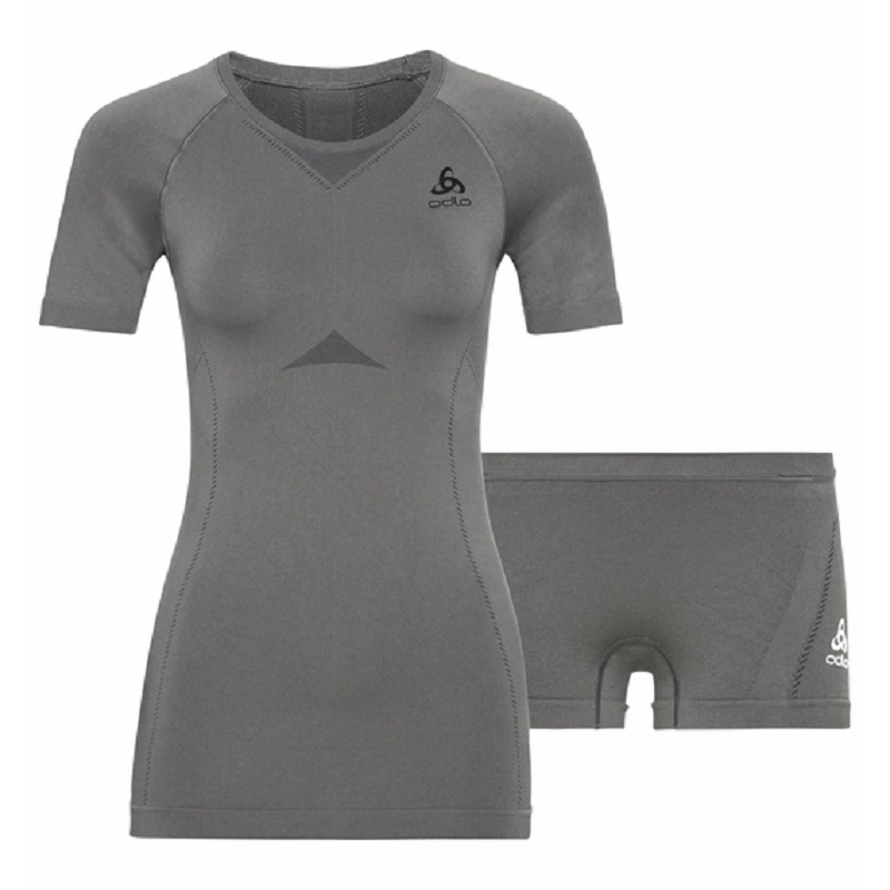 Ensemble de Sous-Vêtements Odlo Women Performance Evolution Light Odlo Steel Grey Odlo Graphite Gre