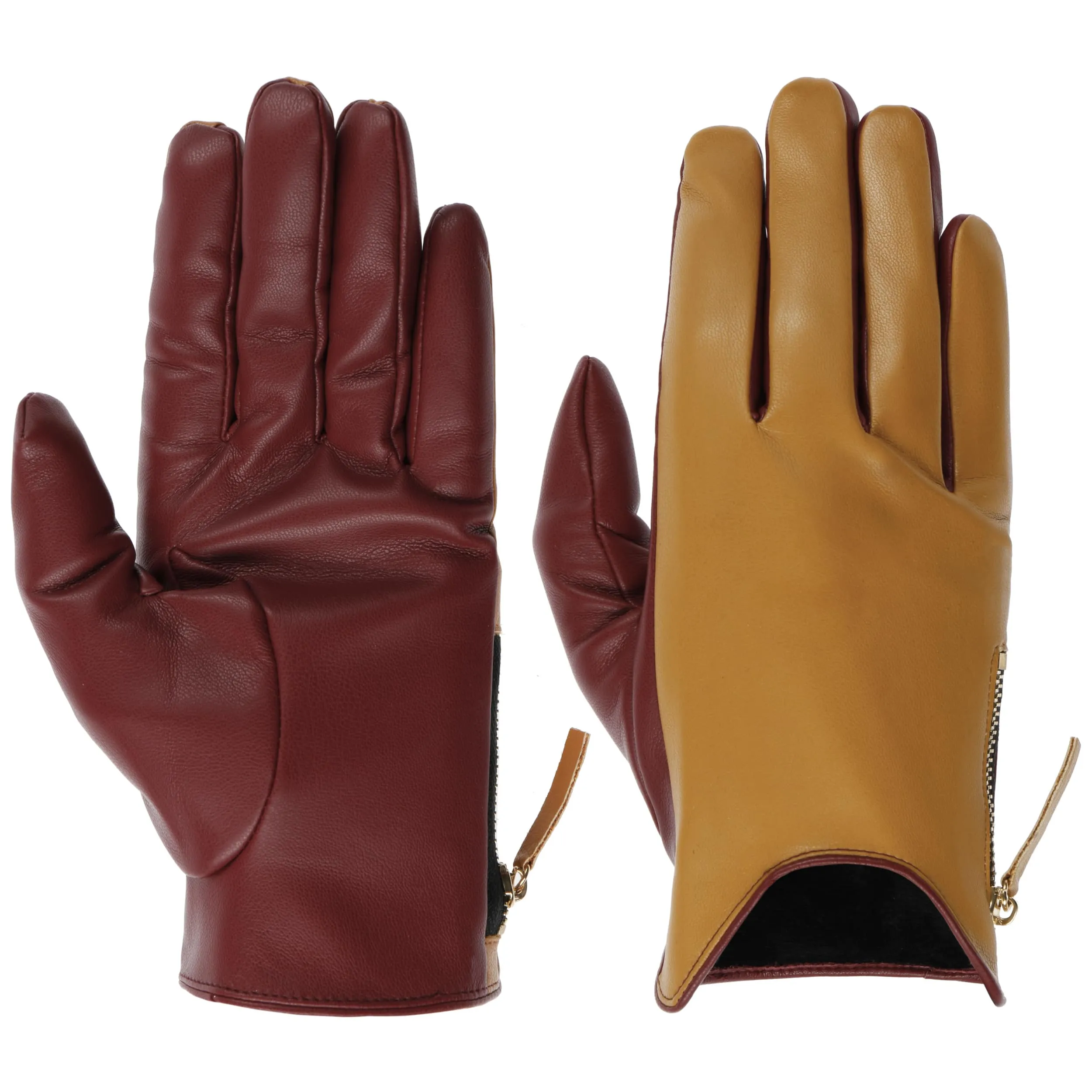 Gants en Cuir Synthétique Twotone by Lipodo --> Chapeaux, casquettes & bonnets en ligne ▷ Chapeaushop