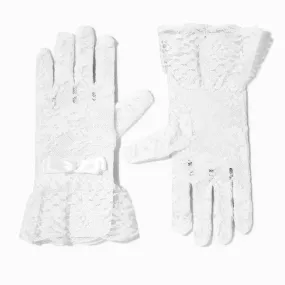 Gants en dentelle blanche pour occasion spéciale Claire's Club - 1 paire