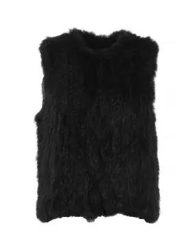 Gilet sans manches en fourrure Oakwood Ref 42156 Noir