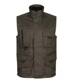 Gilet utilitaire pro - Homme - TRA865 - vert kaki