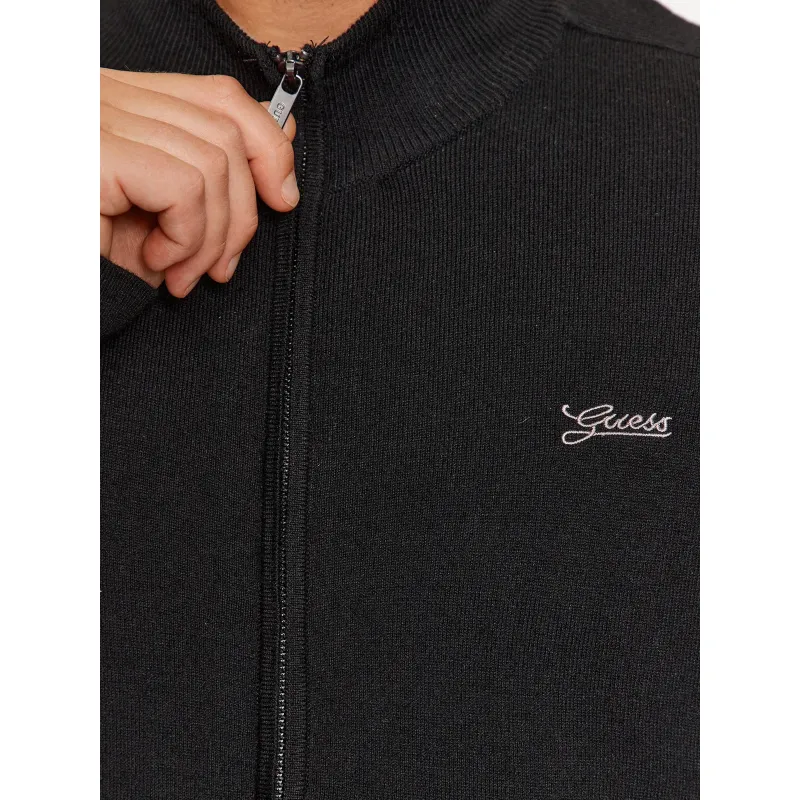 Gilet zippé laine vaughan noir homme - Guess | wimod