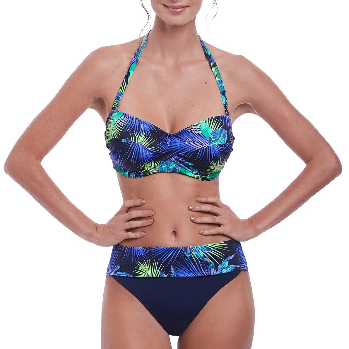 Haut de maillot twisté pour le bain Coconut grove ink de Fantasie swim