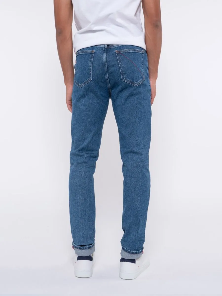 JEANS AJUSTE 103N DELAVE coton bio superdenim flex indigo ocean Homme | 1083