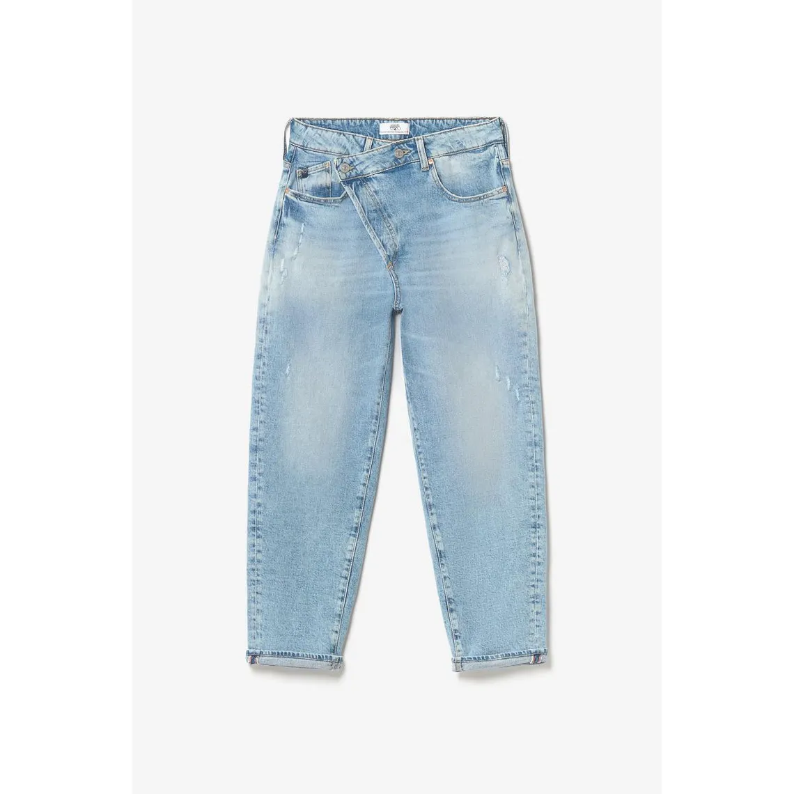 Jeans boyfit cosy, 7/8ème bleu en coton Wynn | 3 Suisses