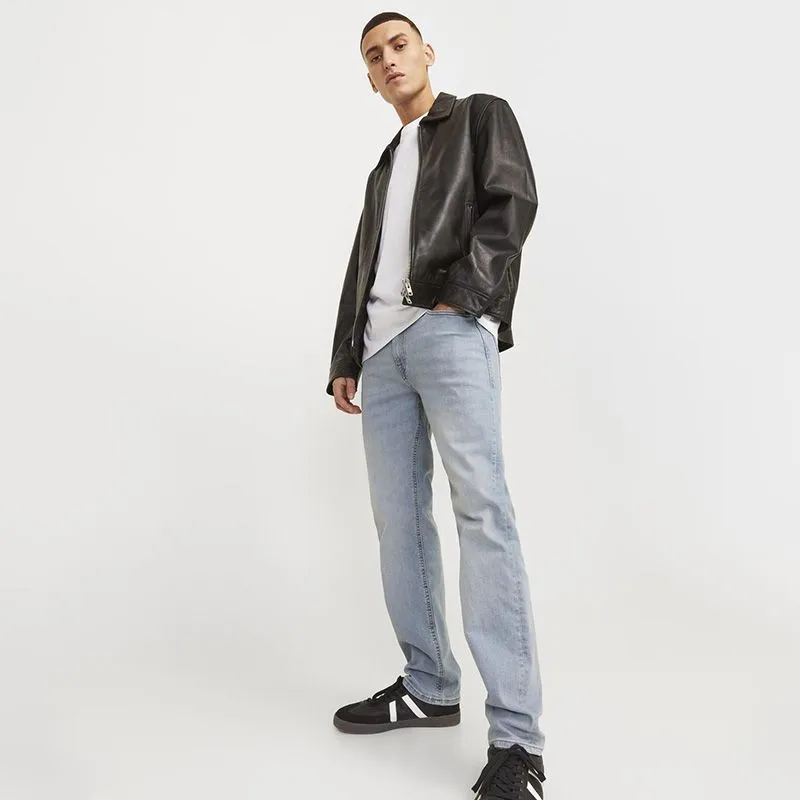 Jeans regular bleu trés clair Homme JACK & JONES à prix dégriffé ! | 