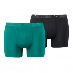 Lot de 2 boxers sport en microfibre PUMA - vert et noir - Puma : ve...